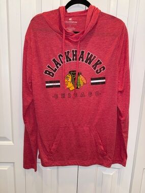 Colosseum Red Chicago Blackhawks Crewneck Hoodie